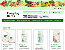 Tablet Screenshot of everydayherbsandfragrances.com